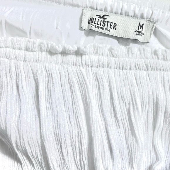 Hollister Long Sleeves White Blouse Knotted in the back - Picture 6 of 6